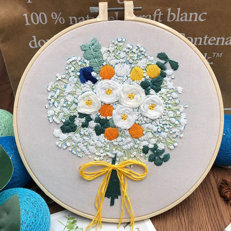 Набор цветов в европейском стиле для рукоделия набор лент вышивки с настилом