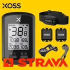 Беспроводной Велосипедный компьютер XOSS G + GPS, секундомер, датчик частоты сердечного ритма