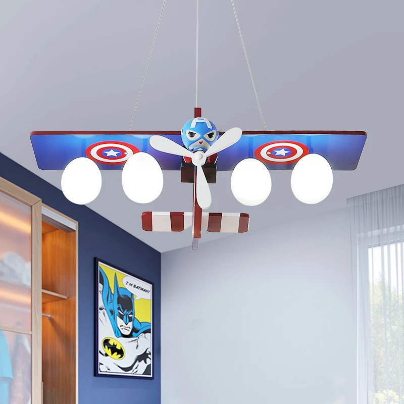 Лампа для комнаты детей люстра Детский Светильник Светильники самолета Детская