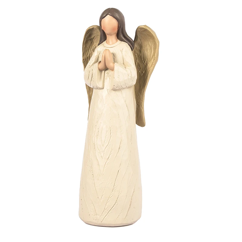 

New Sculpture Artistic of Angel Living Room Decoration Accessories Praying Angel Statue Home Decor Desk Miniature Figurines