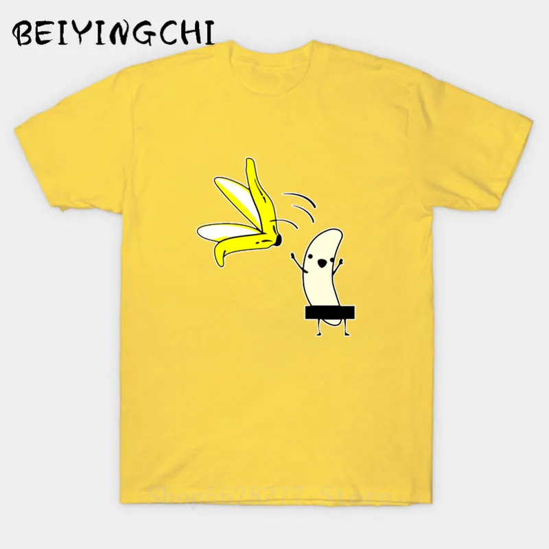 Футболка унисекс с обнаженной банановой стриптизой шикарная тенниска круглым