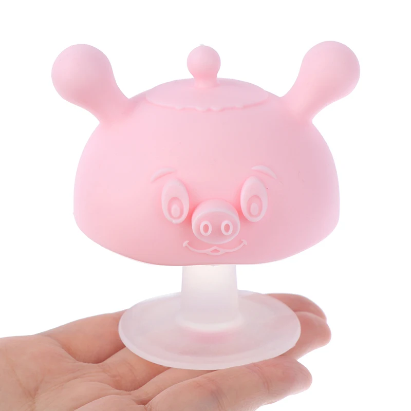 

Мультяшные маленькие Силиконовые Прорезыватели для зубов в виде грибов, многофункциональные жевательные прорезыватели для новорожденных,...