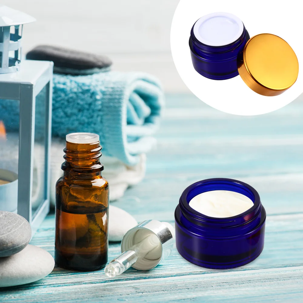 

12pcs Empty Refillable Face Cream Containers Lip Balm Cosmetic Portable Jars