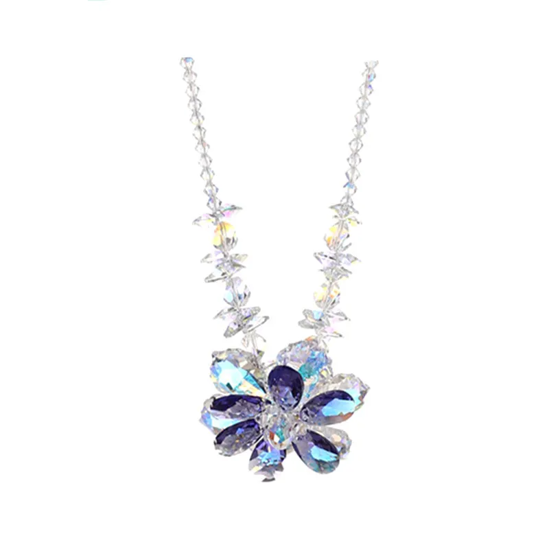 

Austrian crystal new sweater necklace 210329-21