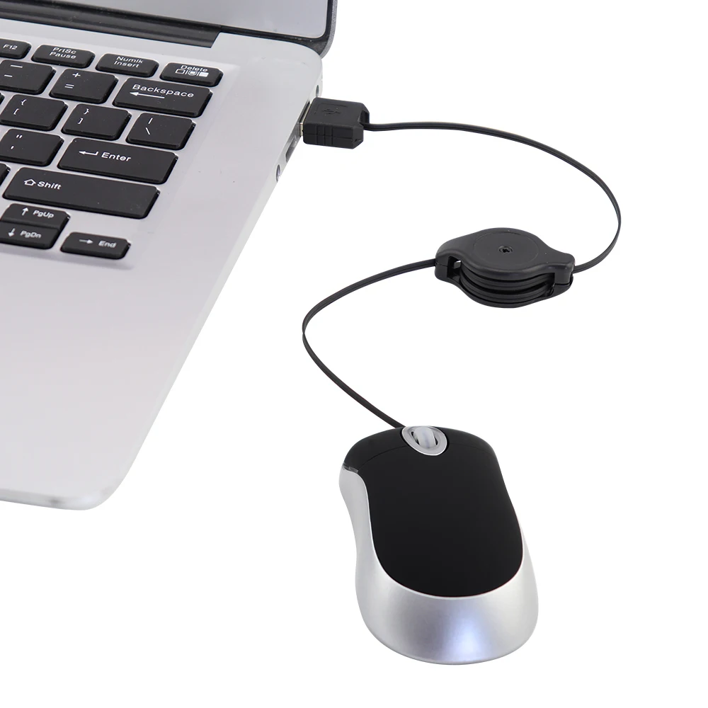 CHYI Мини Компьютерная Мышь Выдвижной Usb кабель оптическая эргономичная Mause 1600 dpi портативная маленькая 3d Проводная PC Gamer мышь для ноутбука