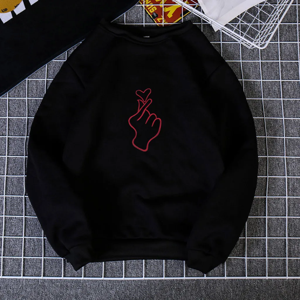 Повседневная Женская блузка с длинным рукавом и принтом свободные женские топы