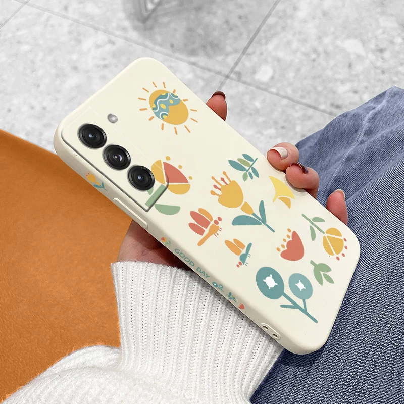 Flowers Phone Case For Samsung Galaxy S22 S21 S20 FE S10 Note 20 10 Ultra Plus A72 A52 A42 A32 A71 A51 A41 A31 A21S Cover