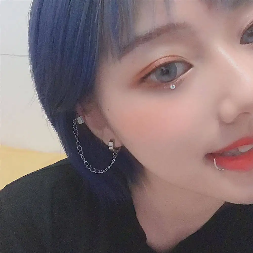 KingDeng Серьги Стержня Ins Корейские Ювелирные Изделия Подарки для Мужчин Цепи Панк