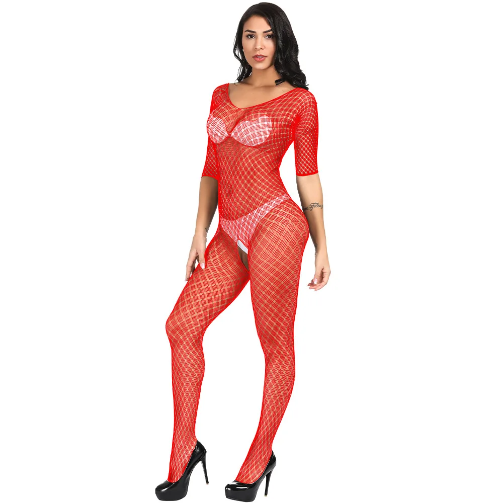 Сексуальное нижнее белье эротические прозрачные колготки с длинным рукавом и