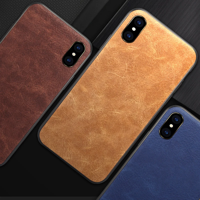 Роскошный мягкий чехол из искусственной кожи для iphone 7 8 6 6s Plus X с полным покрытием