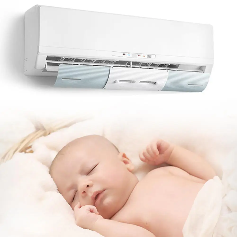 

Adjustable Air Conditioner Cover Windshield Air Conditioning Deflector Baffle Wind Guide Month Straight Anti-wind