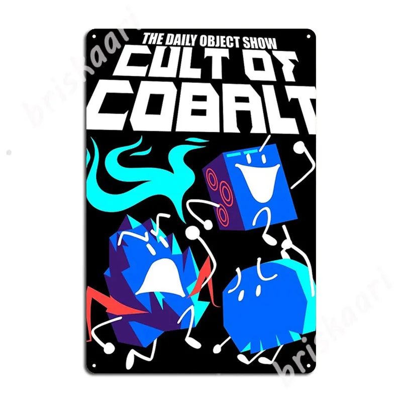 

Cult Of Cobalt - Blue Tone Metal Signs pub Retro Bar Cave Plaques Tin sign Posters