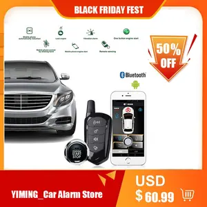 pke remote starter keyless access system with one key and the mobile phone automatically induces the car to openleave the lock free global shipping