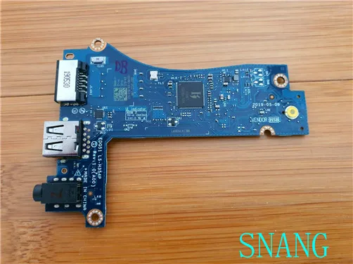 FOR   Dell Alienware M15 R2 USB/Audio Port Ethernet Circuit Board LS-H354P 19Y93
