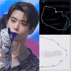 Простое и универсальное ожерелье KPOP NCT127 с маленькими круглыми бусинами и цепочкой до ключицы для мужчин