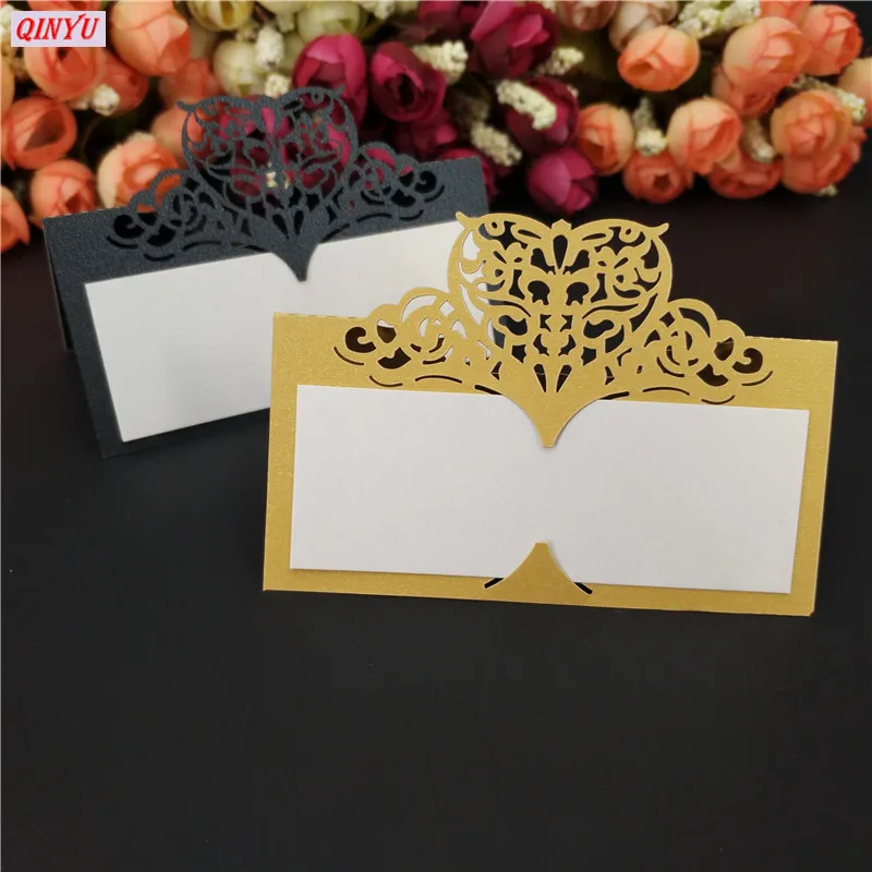 100 шт. лазерная резка настольный карточка с именем место для карты Свадебная