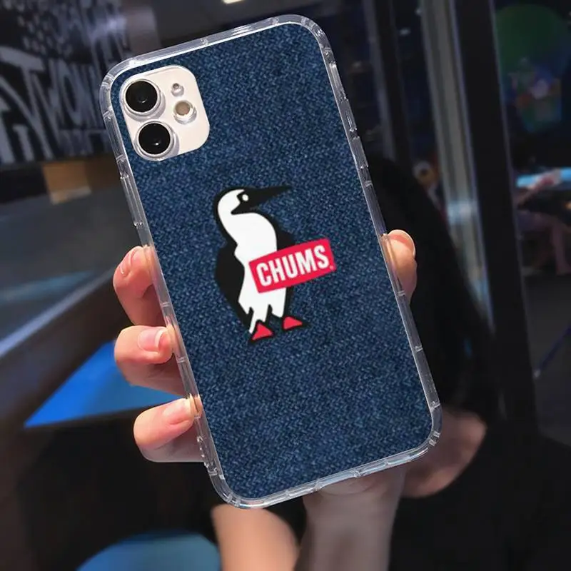 

Fashion Brand CHUMS Soft Phone Case Transparent Case For Iphone 6 6s 7 8 Plus XR X XS 11 12 Pro Max