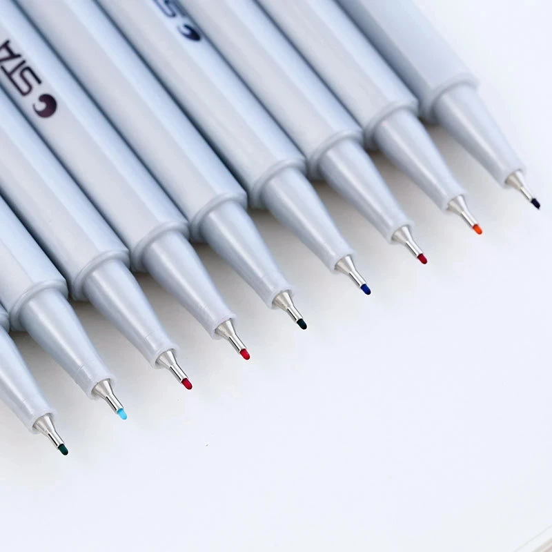 Цветная ручка Fineliner 0 4 мм 60 разных цветов Микронная игла цветная чернильная