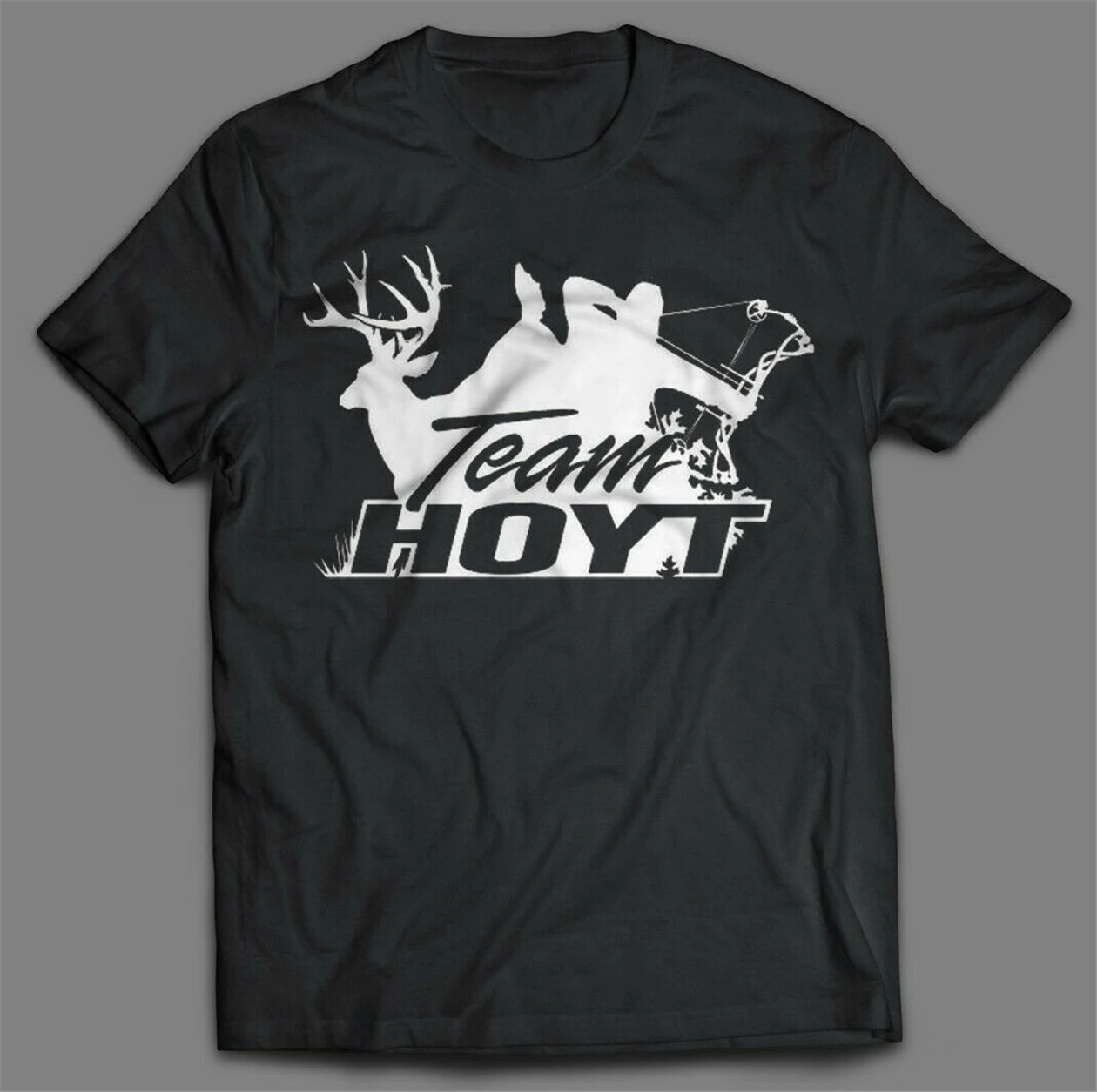 Hoyt Outfitters топы футболки мужские с коротким рукавом стрельба из лука черный Олень