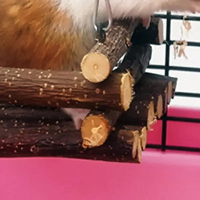 Хомяк деревянная кровать качели кролик висящий гамак для домашних животных