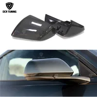 For Ford Mustang 2014 - UP 1 : 1 Replacement Style Carbon Fiber Rear View Mirror Cover Black Finish America Model & Europe Model