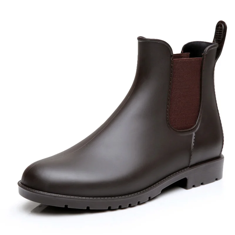 2020 новые женские ботинки Челси сапоги для дождя Унисекс Женские Обувь лодыжки