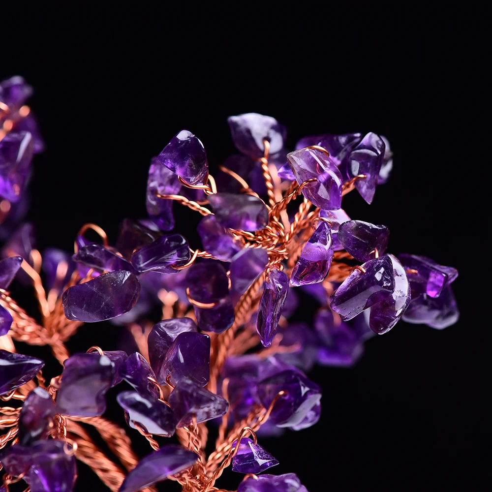 1 шт. исцеляющее Хрустальное дерево денег со сном пирамида из аметиста домашнее