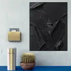 Скандинавская Современная Абстрактная Картина на холсте, настенное искусство, чистый черный граффити, настенные картины, печатные Плакаты для интерьера отеля, домашний декор