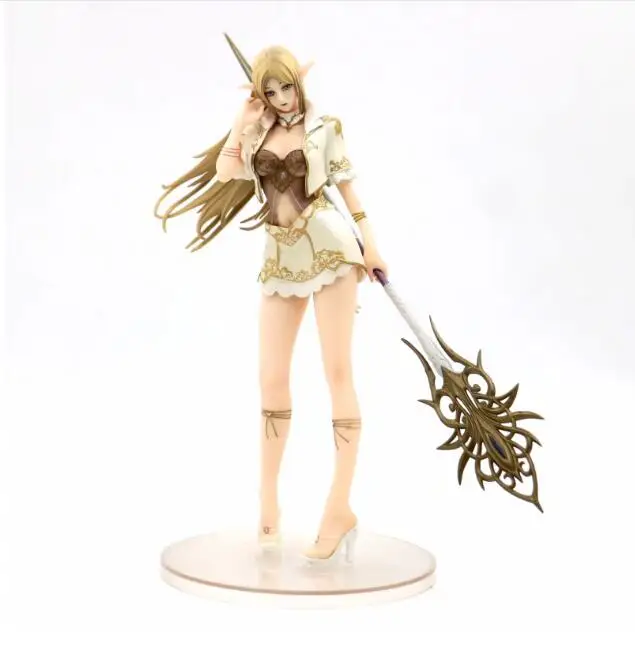 

Меч может быть заменен аниме Рисунок Lineage неба 2 бело-серые женские маг из ПВХ, Коллекционная модель игрушки