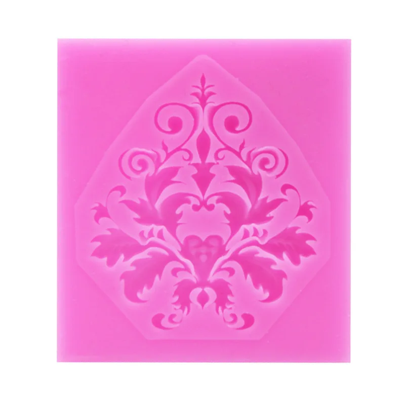 Винтаж рельеф процветания границы силиконовые карамель в формах формы торт