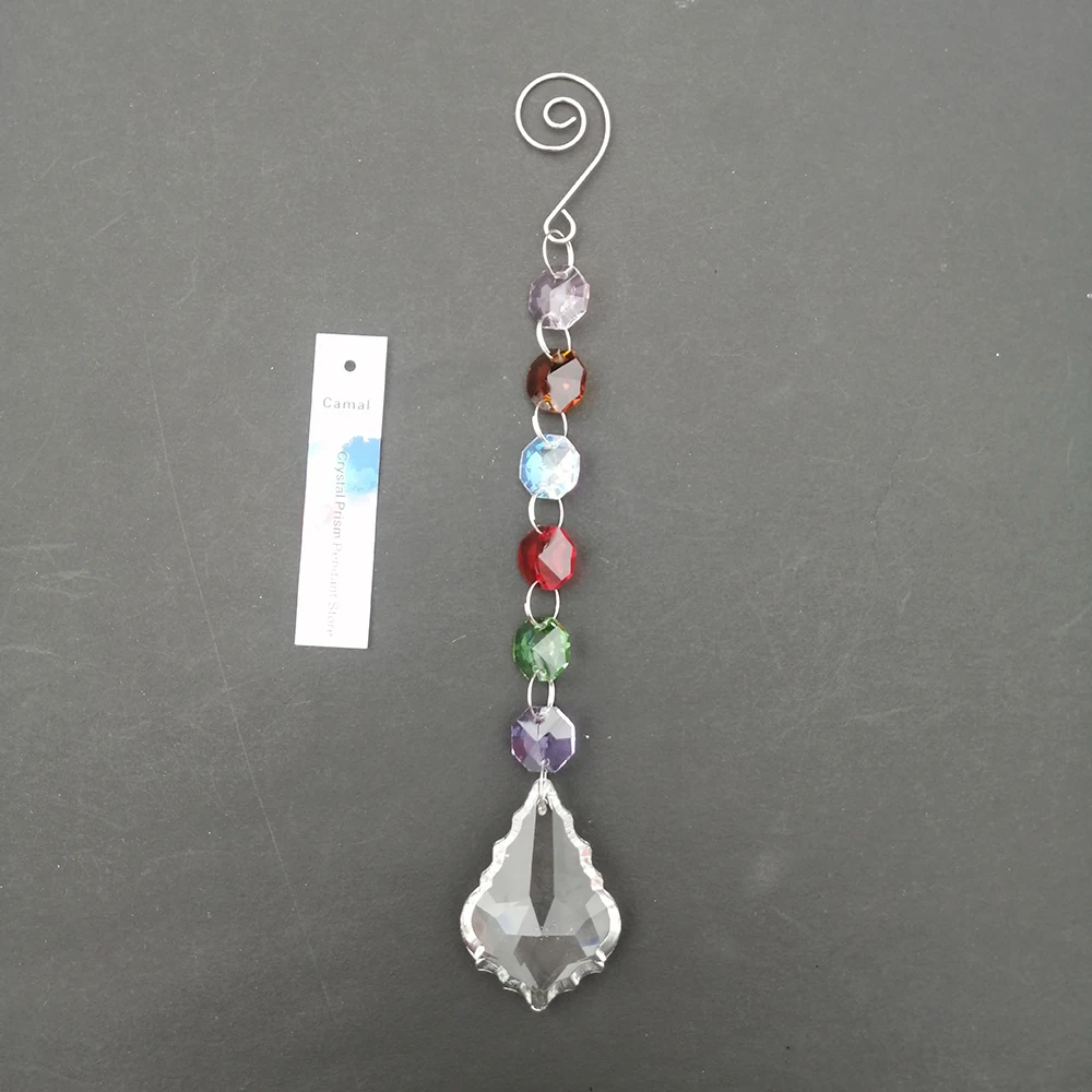 1 шт. кристаллическая подвеска в виде кленового листа 21 5 см | Лампы и освещение