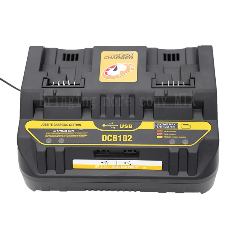 Бесплатная доставка LiIon зарядное устройство 4.5A макс для Dewalt 10 8 V 12V 14 4 18V 20V DCB105 DCB101