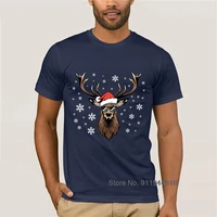 christmas deer t shirt merry xmas ugly christmas tee top cotton o neck casual shirt gift