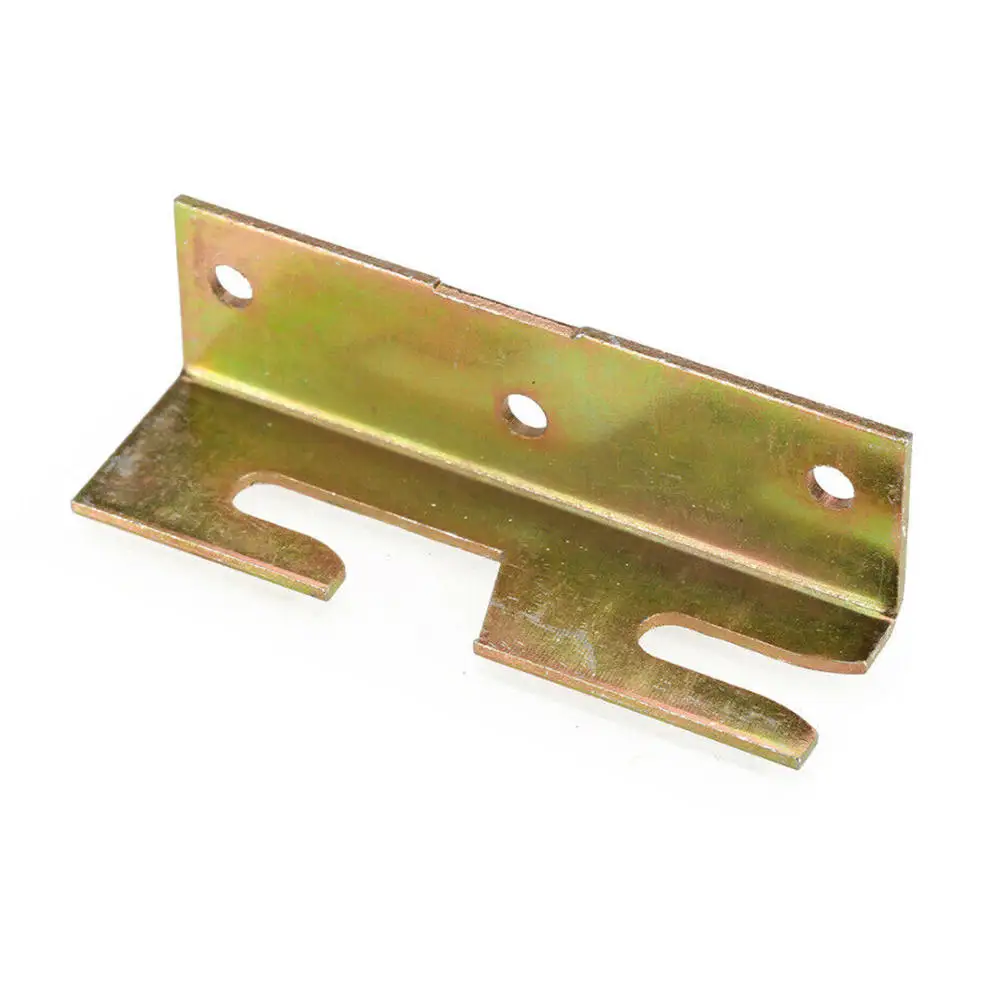

4pc Iron Fittings Connectors Wood Bed Fittings Connectors Brackets Bed Hinge Rail Brackets Furniture Hardware Accessories