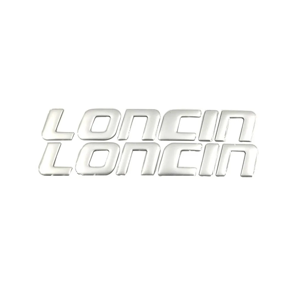 3D Серебряный логотип значок для Loncin LX650 LX120 LX150 мотоцикл модифицированный