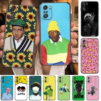 tyler the creator cartoon phone case for xiaomi redmi note 10 9 9s 8 7 6 5 a pro s t black cover silicone back pre style