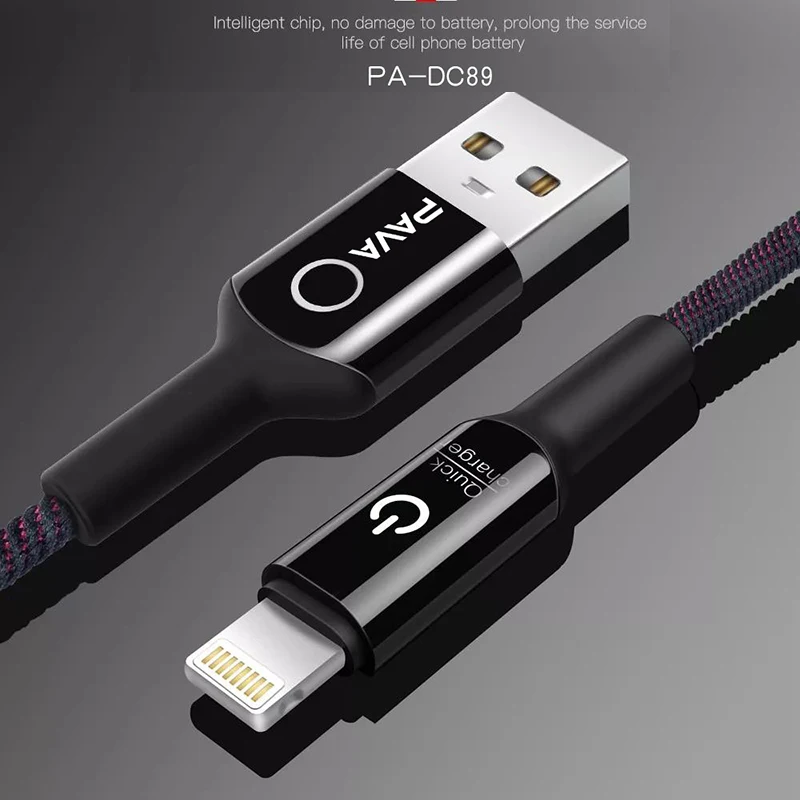 2.4A For Apple USB Charging Data Cable 1M iPhone X 7 6 8 6S 5S Plus XS MAX XR iPad Mini IOS 12 Pin Fast Charge | Мобильные телефоны