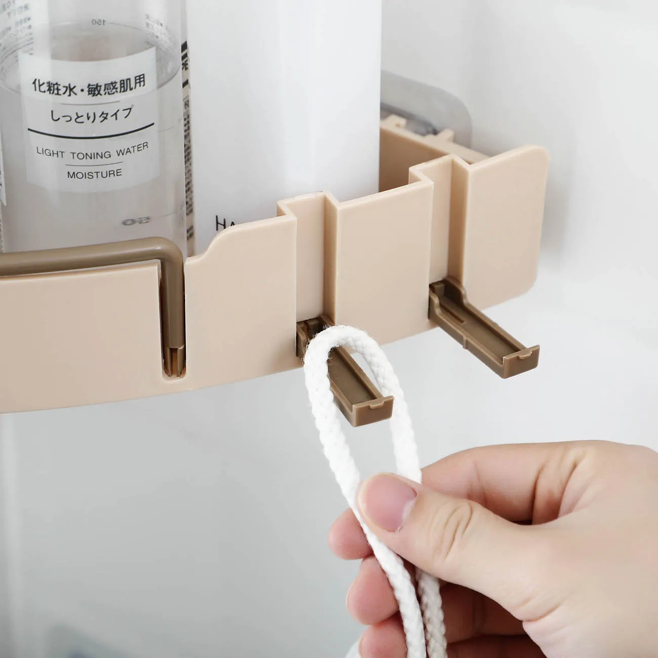 Стеллаж для ванной комнаты пластиковый держатель душа мыла косметики шампуня с