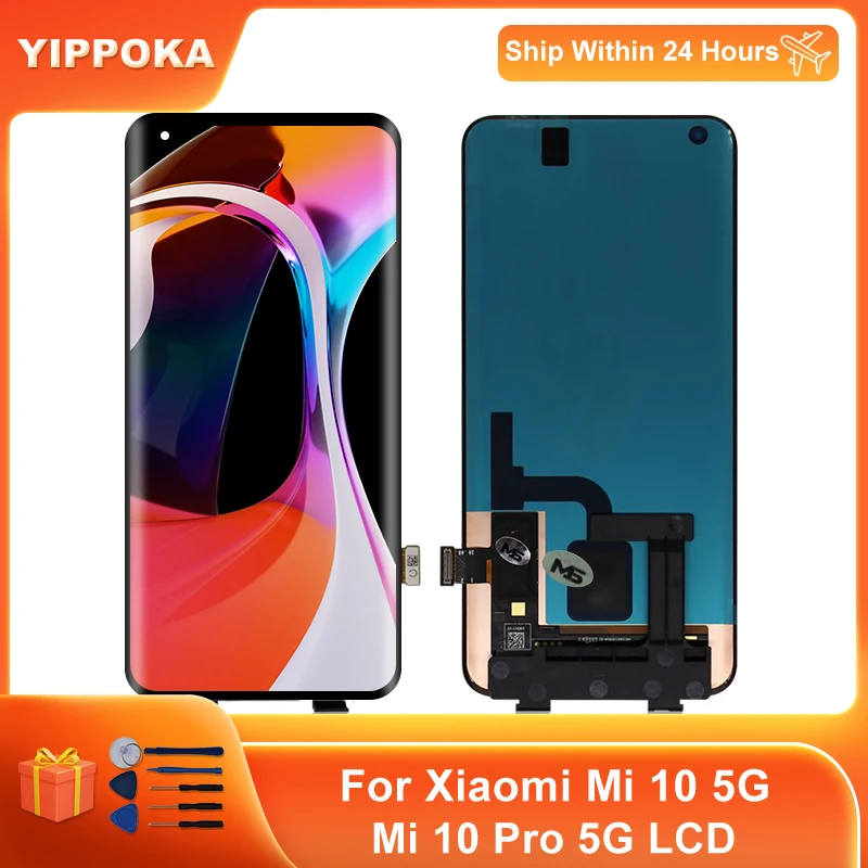

6.39" Original For Xiaomi Mi 10 5G LCD M2001J2G M2001J2I Display Digitizer Assembly Replacement Parts For Mi 10 Pro 5G LCD