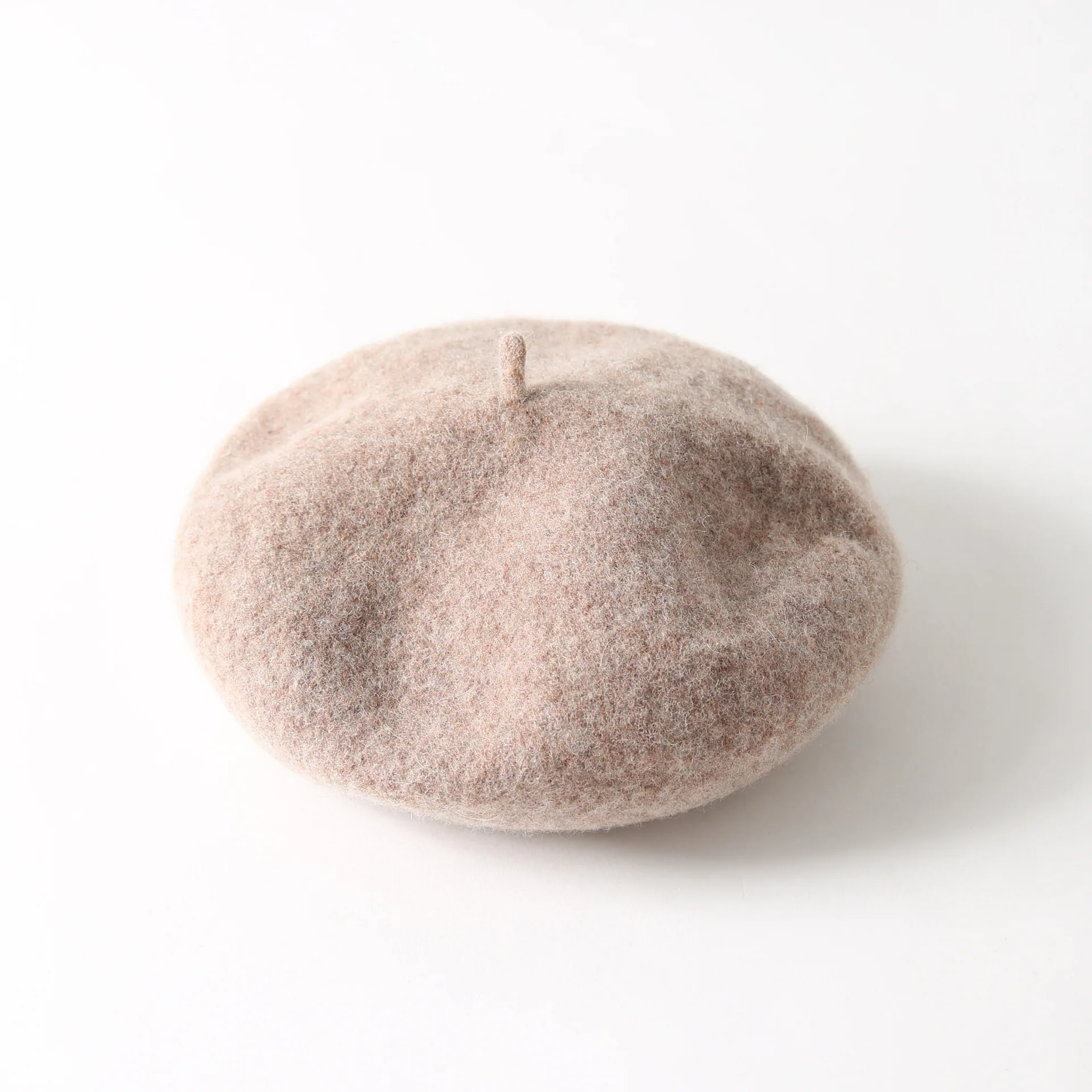 Зимние шерстяные береты для девочек 90 s карамельный цвет женский берет шапка