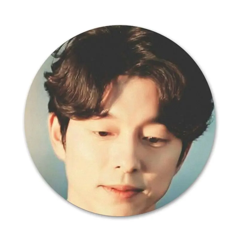 58 мм Gong Yoo милые Значки Металлические для фотографий|Значки| |