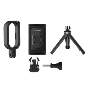 telesin frame set for instar 360 go2 camera with bracket for backpack vlog shot live broadcast free global shipping