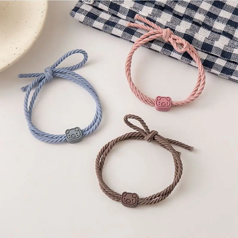 

Подарочные элегантные высокоэластичные аксессуары для волос случайного цвета, резинка для волос с цветком и жемчугом