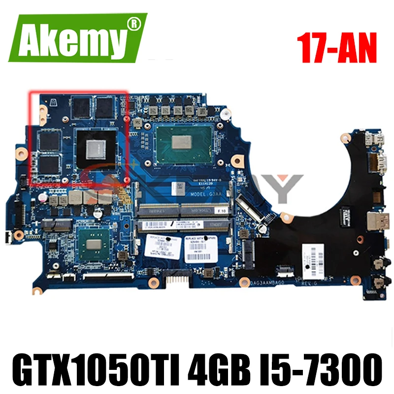 

laptop motherboard 929480-601 929480-001 DAG3AAMBAG0 for hp TPN-Q194 15-ce with GTX1050Ti 4GB i5-7300 WIN 100% fully tested well