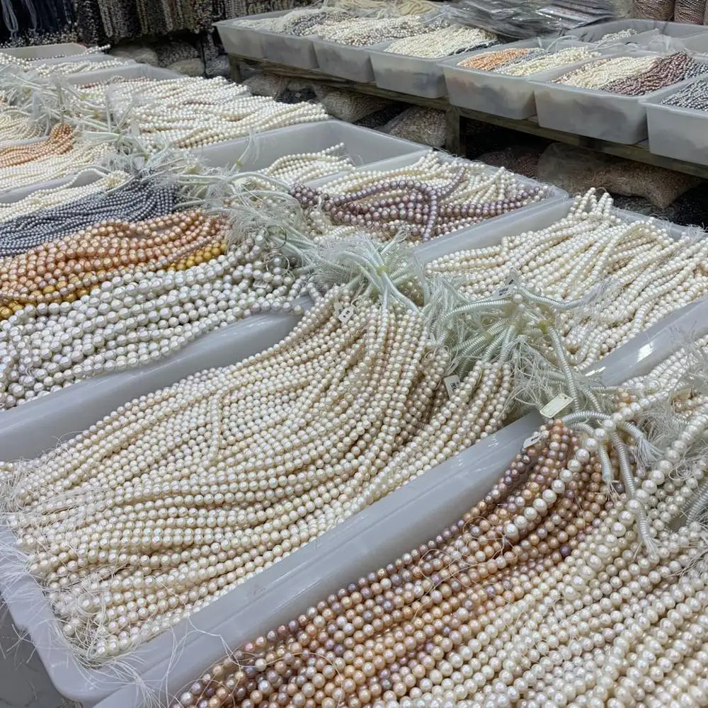 

AA gade white freshwater pearls beads natural gem stone beads DIY loose pearls for woman for gift wholesale !