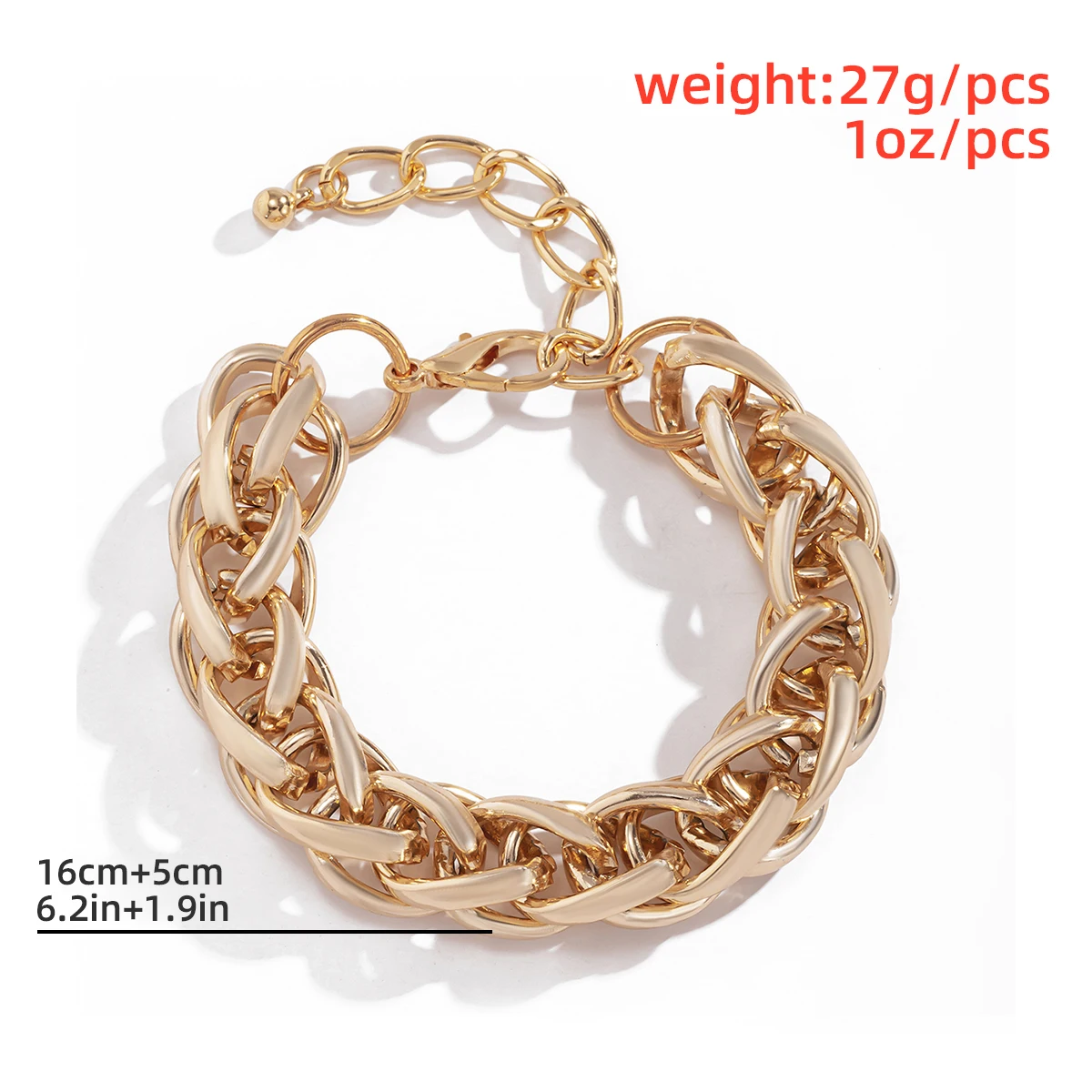 

Goth Boho Heavy Metal Chunky Chain Bracelet Bangle Women Men Armband Steampunk Sexy Thick Lock Link Friends Couple Hand Jewelry