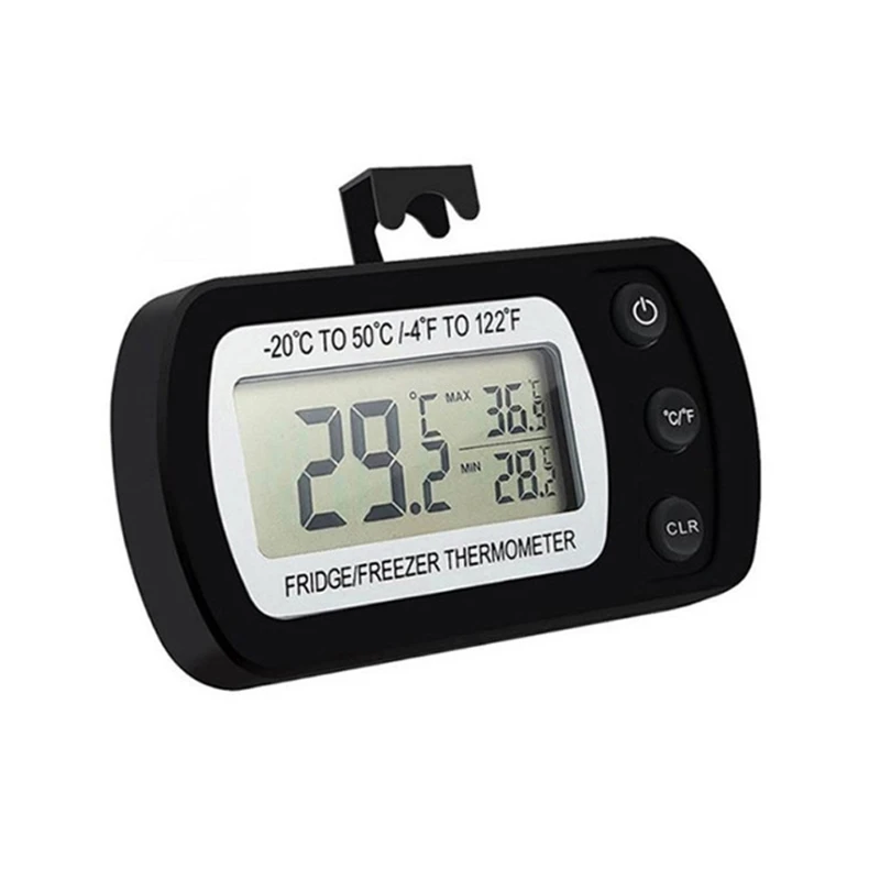 

Waterproof Digital Refrigerator Thermometer Max/Min Record Function with Hook