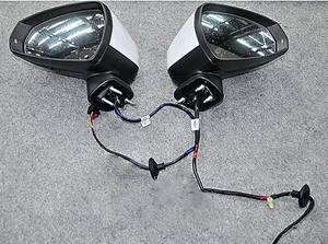 White color Автоматическое складывающееся зеркало автоматическое складывающееся Зеркало для Audi A3 8V Электрическое складное зеркало заднего вида - Название цвета: White color