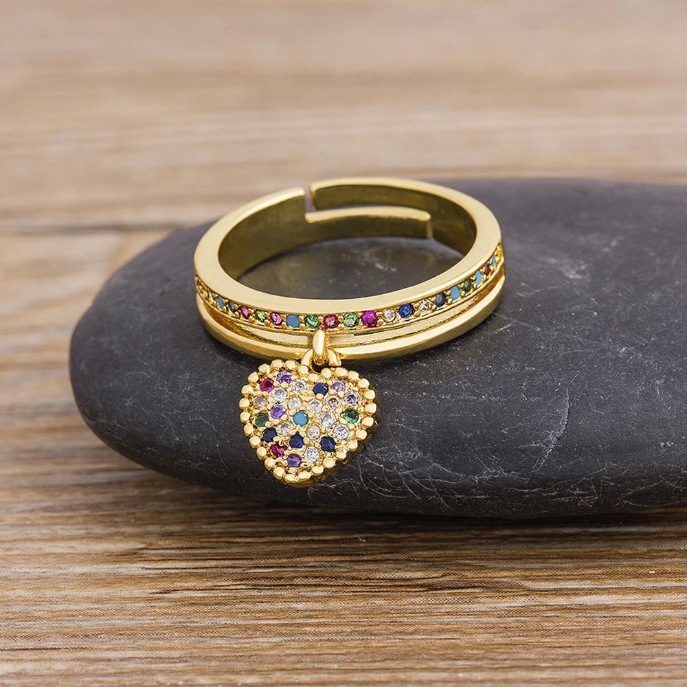 Женское кольцо с кристаллами AIBEF элегантное регулируемое обручальное