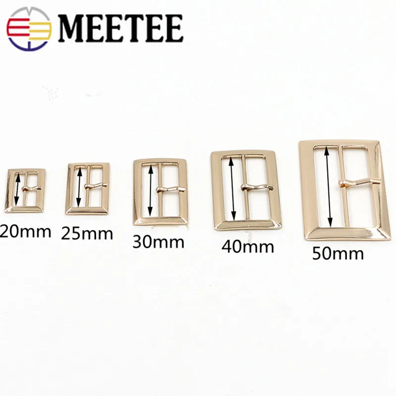10 шт. Meeteee 20/25/30/35/40/45/50 мм квадратная металлическая обувь сумка ремень